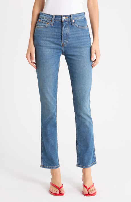 The Dagger High Waist Slim Straight Leg Jeans
