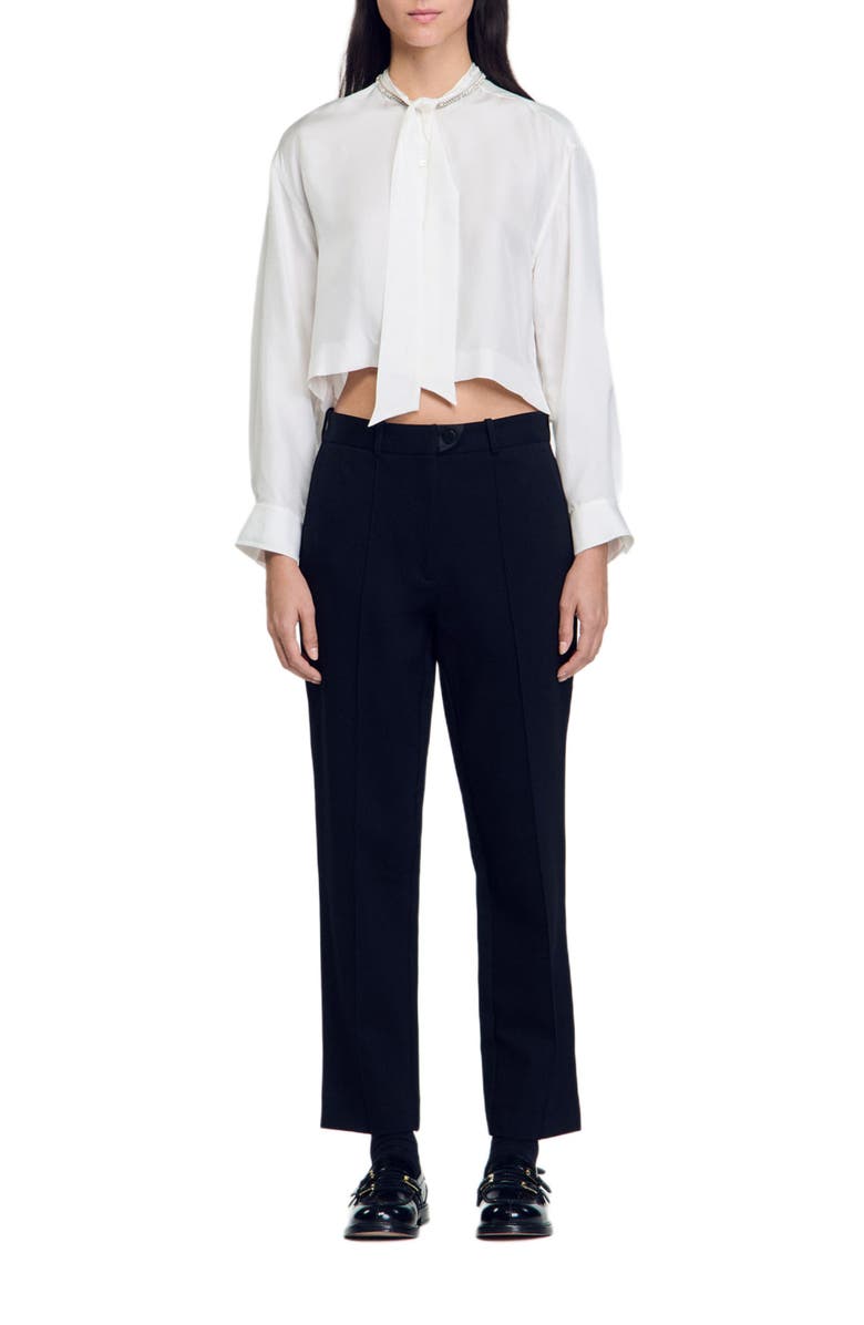 SANDRO Technical material trousers, Alternate, color, 