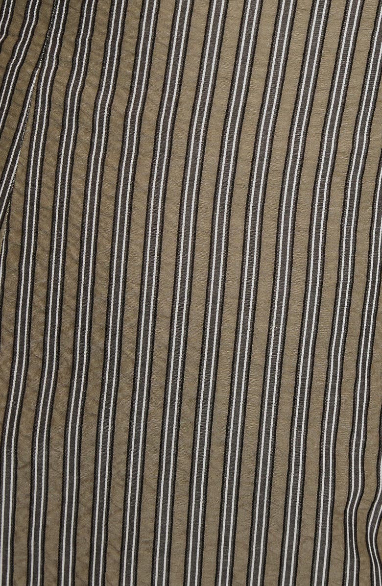 Princess Polly Yumiko Skirted Recycled Cotton Romper, Alternate, color, Green Stripe