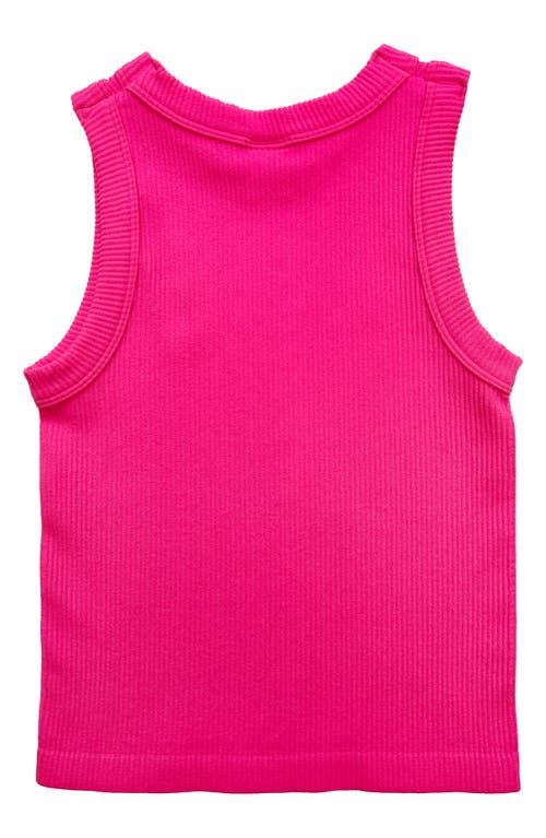 Suzette Collection Kids' Crewneck Rib Tank In Pink