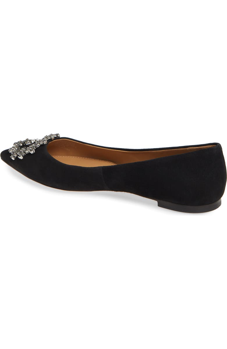 Tory Burch Crystal Buckle Flat, Alternate, color,