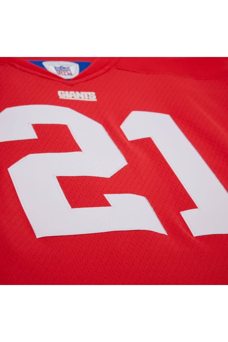 Men's Mitchell & Ness Tiki Barber Red New York Giants 2004 Legacy Replica Jersey, Alternate, color, Red