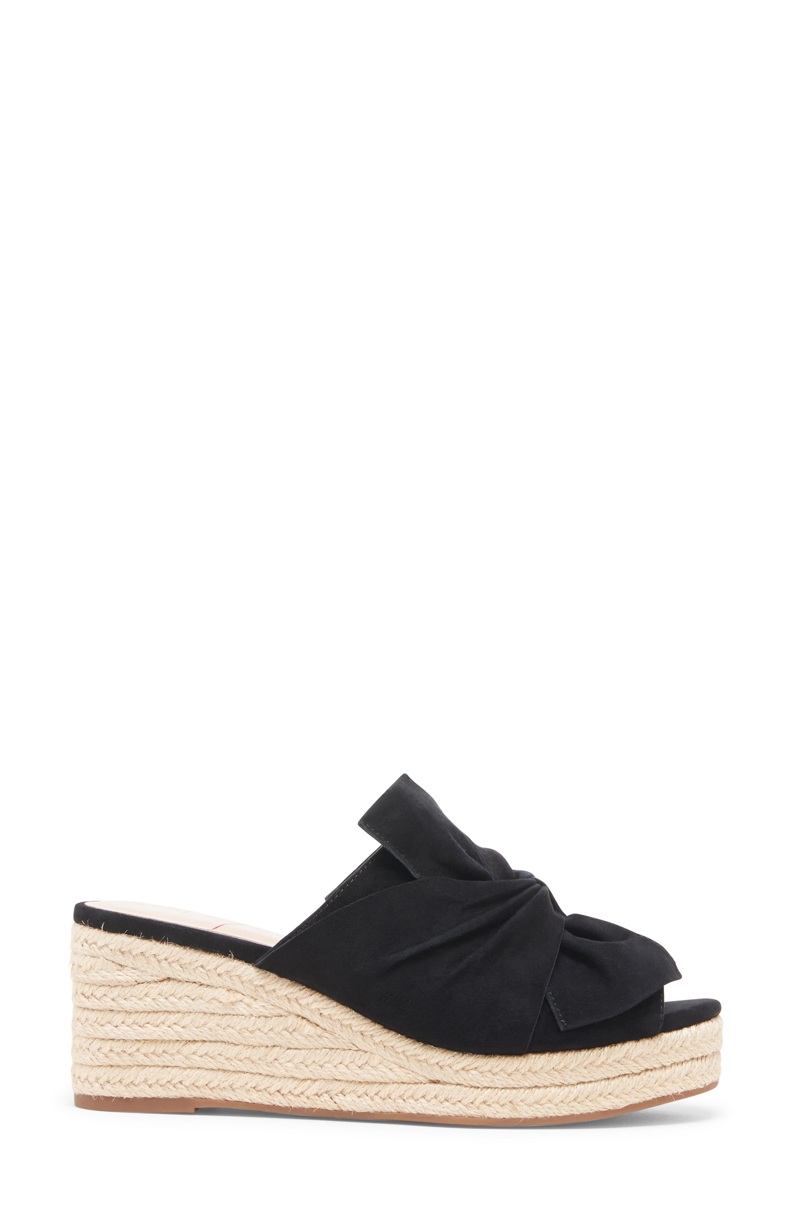 Carima Espadrille Wedge, Alternate, color, BLACK SUEDE