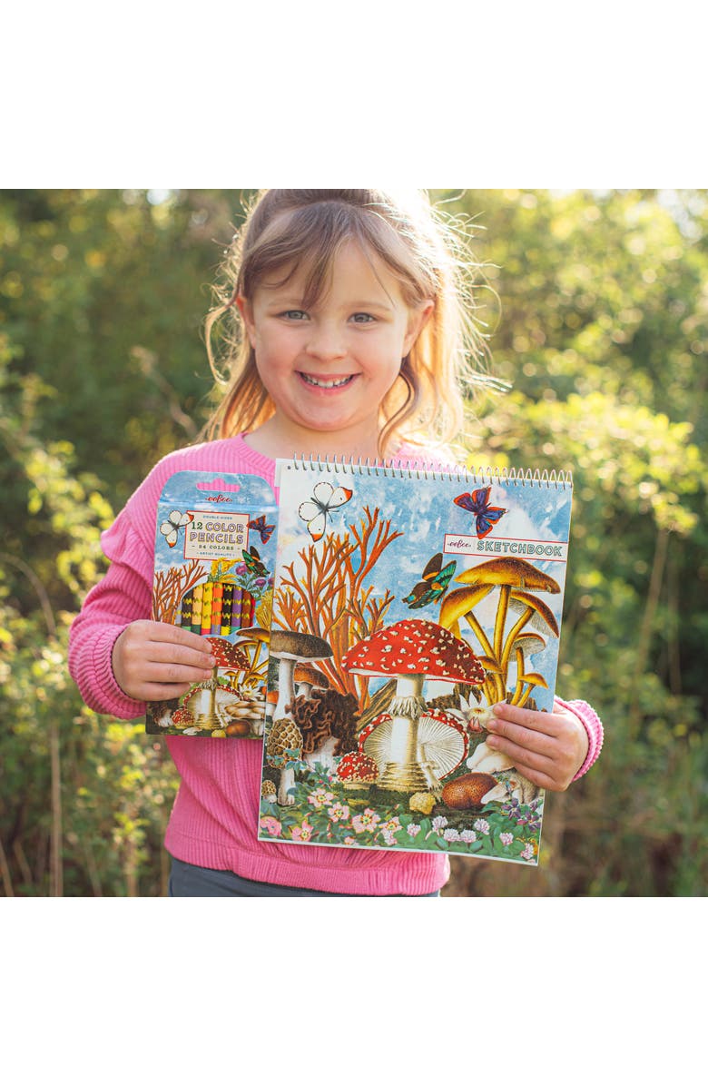 eeBoo Sketchbook Mushroom Spiral Bound Pad, Alternate, color, 