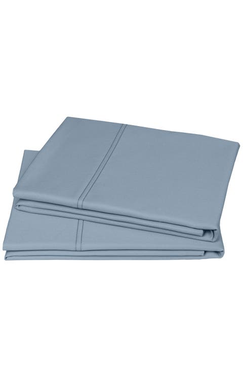 Set of 2 Pillowcases - Hotel Luxe 800 Thread Count 100% Cotton Sateen