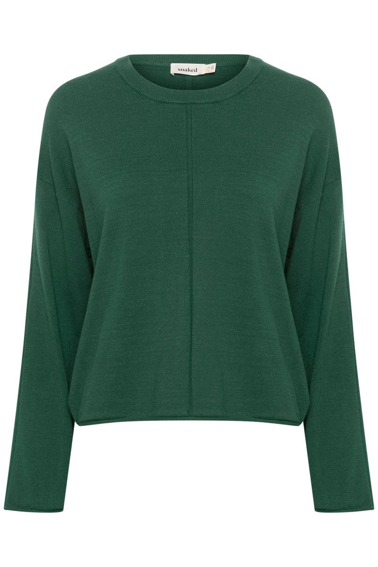 Slspina Boxy Fit Tight Knit Pullover, Alternate, color, Rain Forest