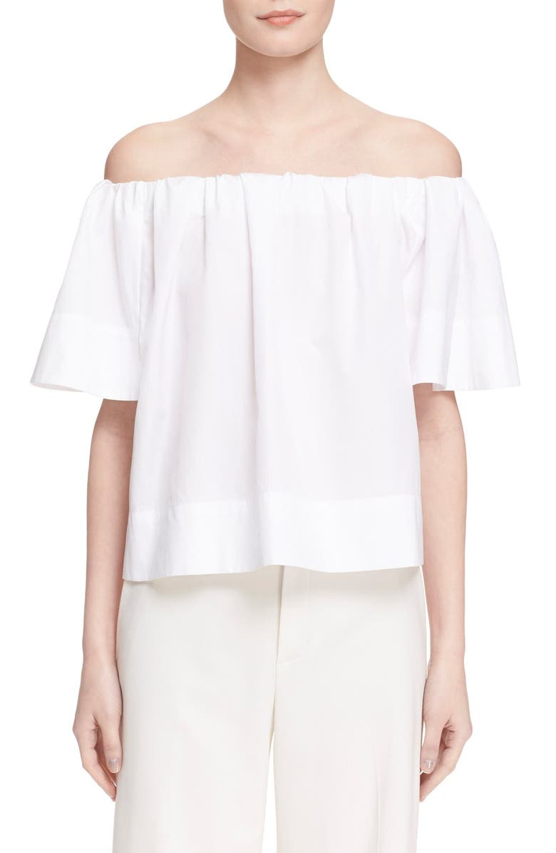 Vince Off the Shoulder Cotton Top, Main, color, 