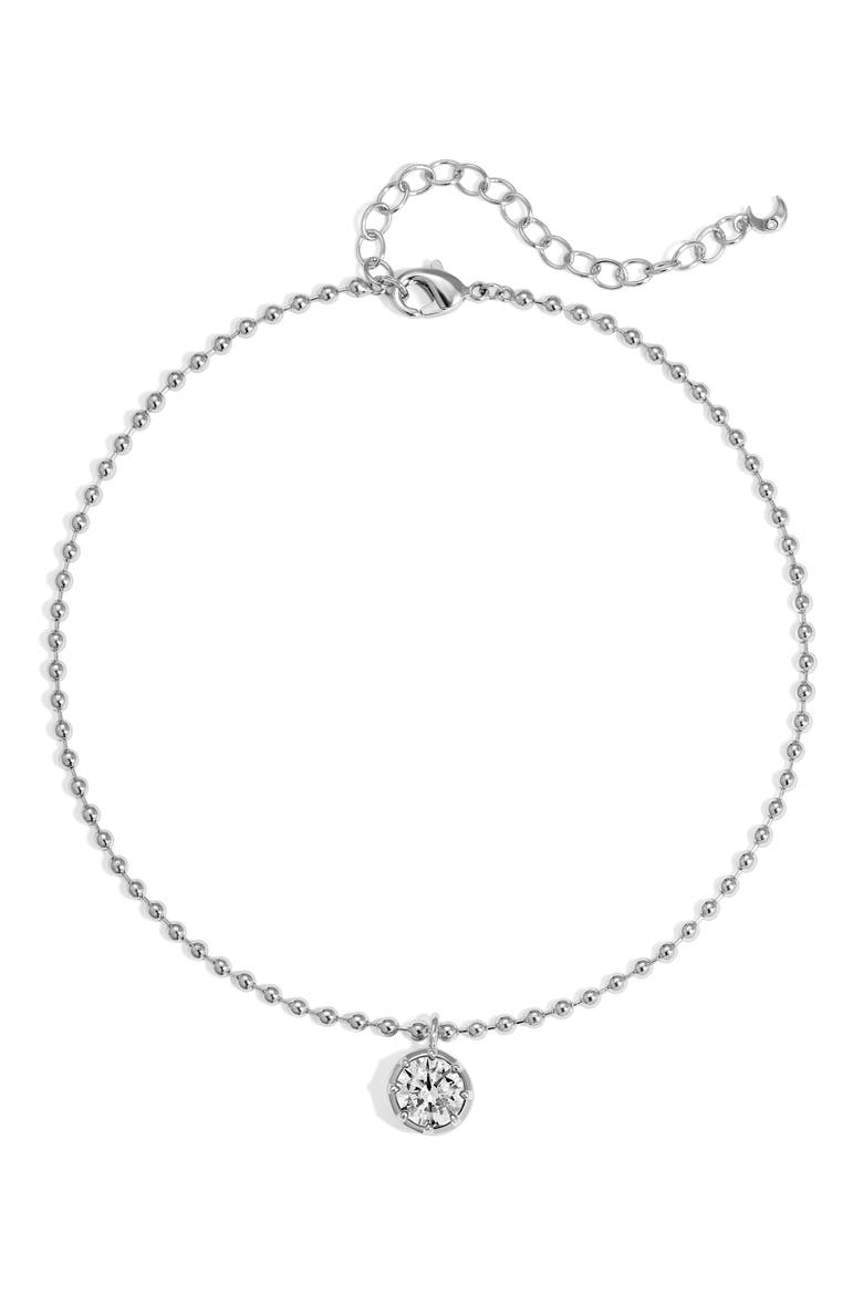 Mini Cleo Anklet, Main, color, SILVER