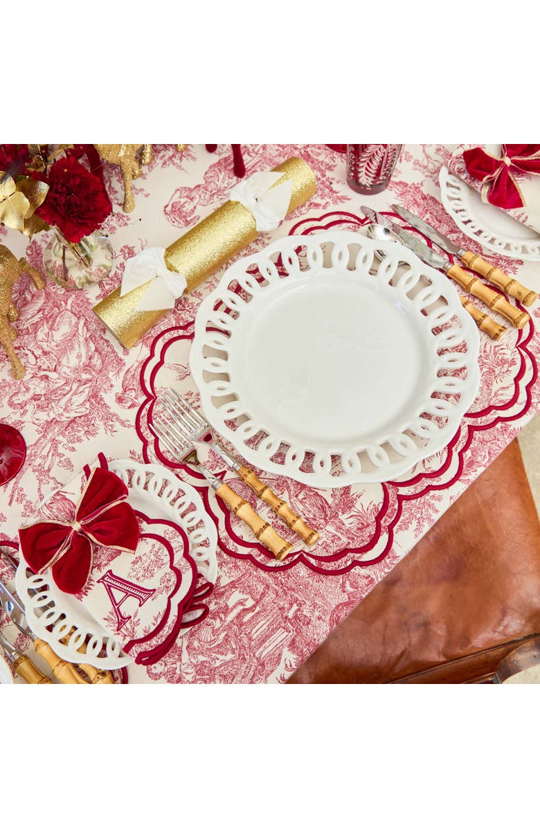 Mrs. Alice White Lace Starter Plates, Alternate, color, White