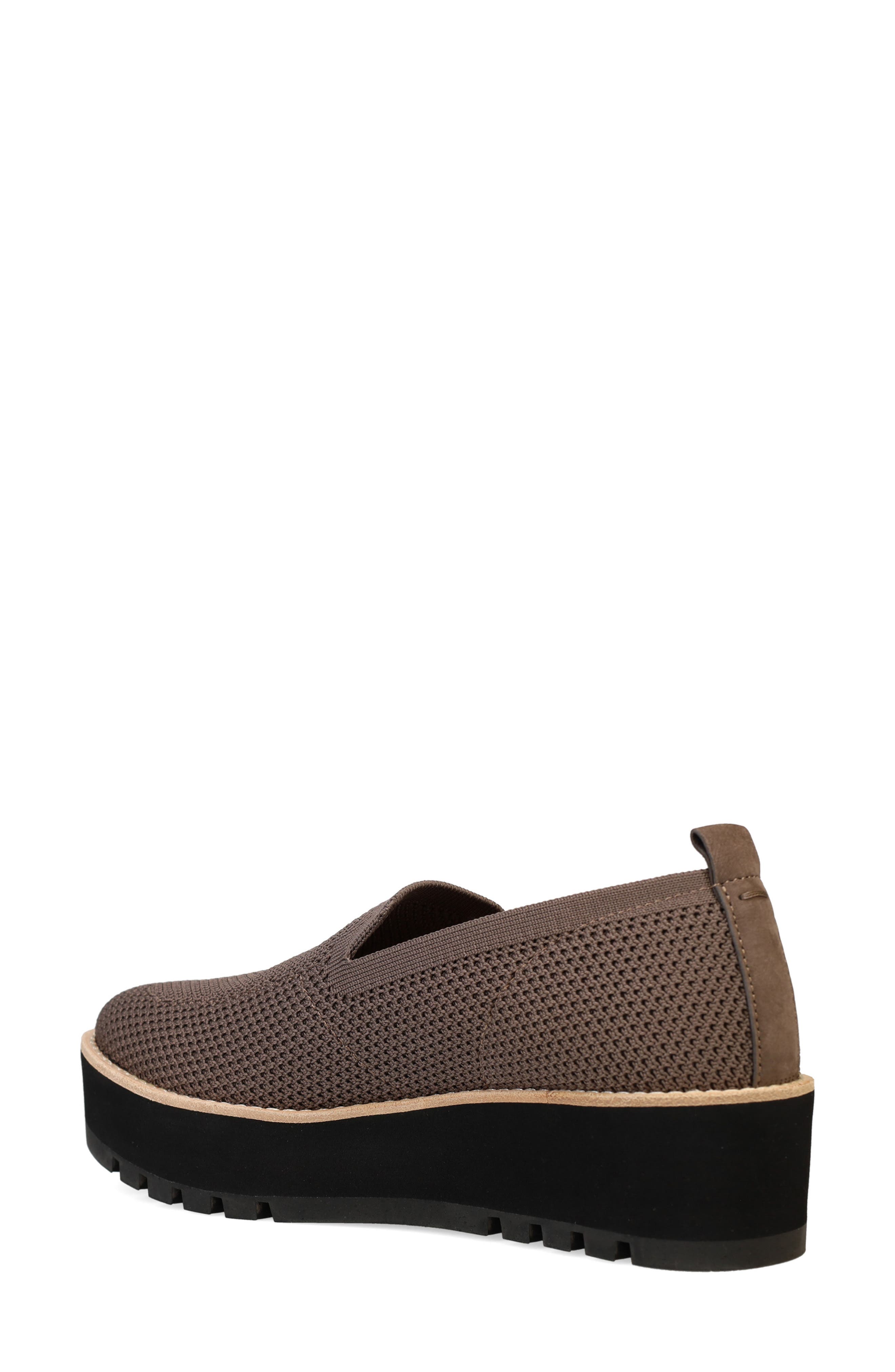 Eileen Fisher Ergos Platform Knit Slip-On Shoe, Alternate, color, Rye