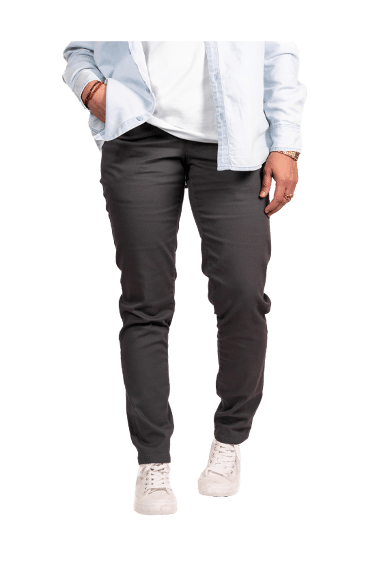 Dapper Boi Slim Dark Grey Chino Pants, Main, color, Dark Grey