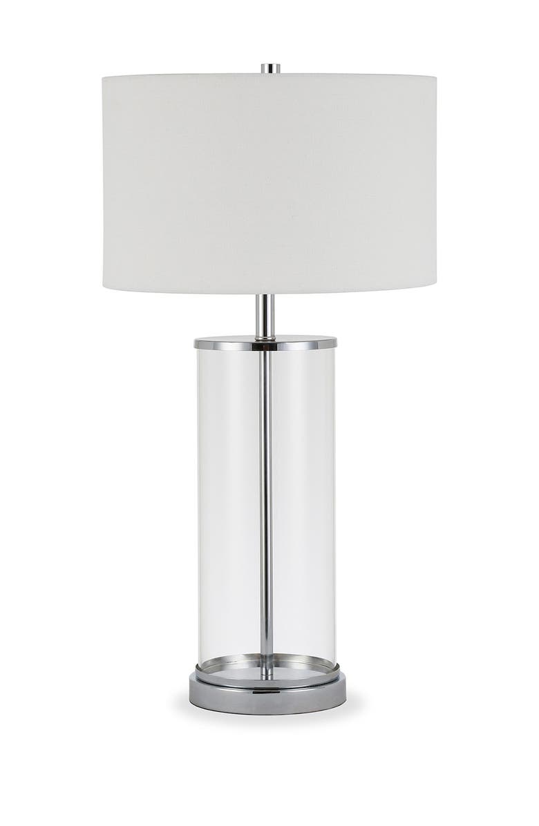ADDISON AND LANE Rowan Table Lamp     Glass/Nickel, Alternate, color, 