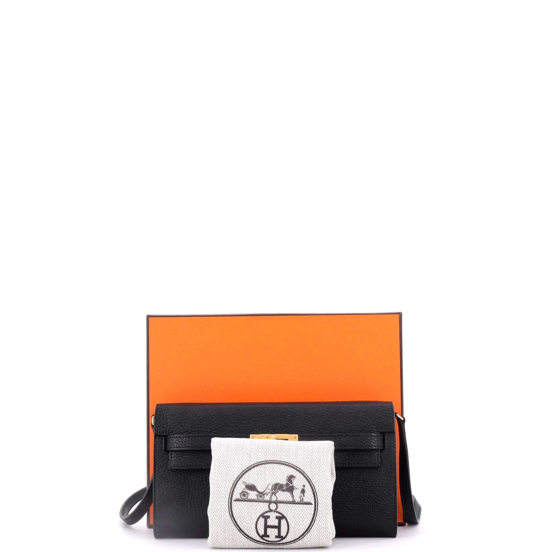 Pre-Owned Hermes Kelly To Go Wallet Chevre Mysore, Alternate, color, 