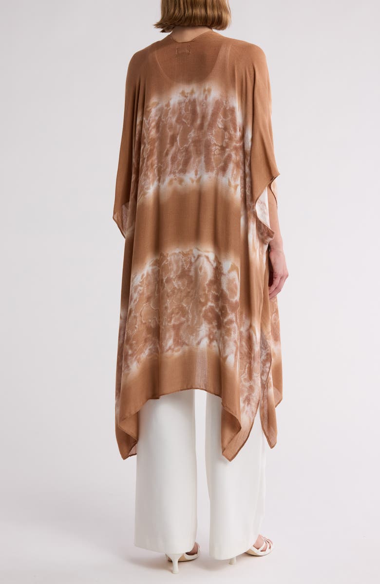 RACHEL Rachel Roy Print Ruana, Alternate, color, Brown