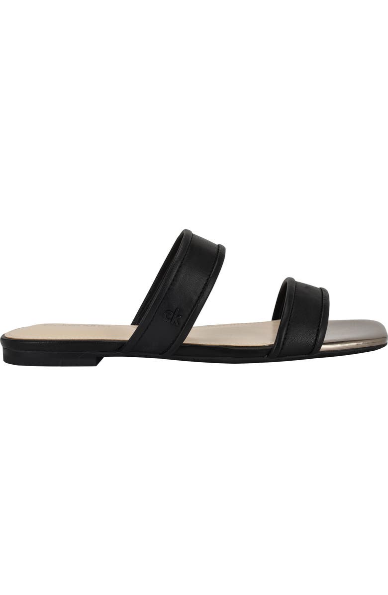 Calvin Klein Felisa Two-Strap Sandal, Alternate, color, Black