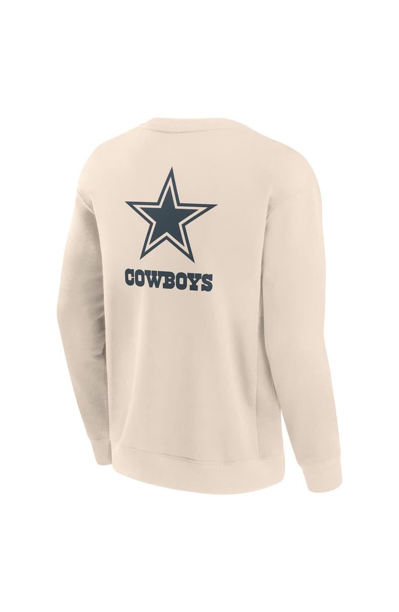 FANATICS Men's Fanatics Cream Dallas Cowboys Elements Future Ground Lettering Pullover Sweatshirt, Alternate, color, Cream