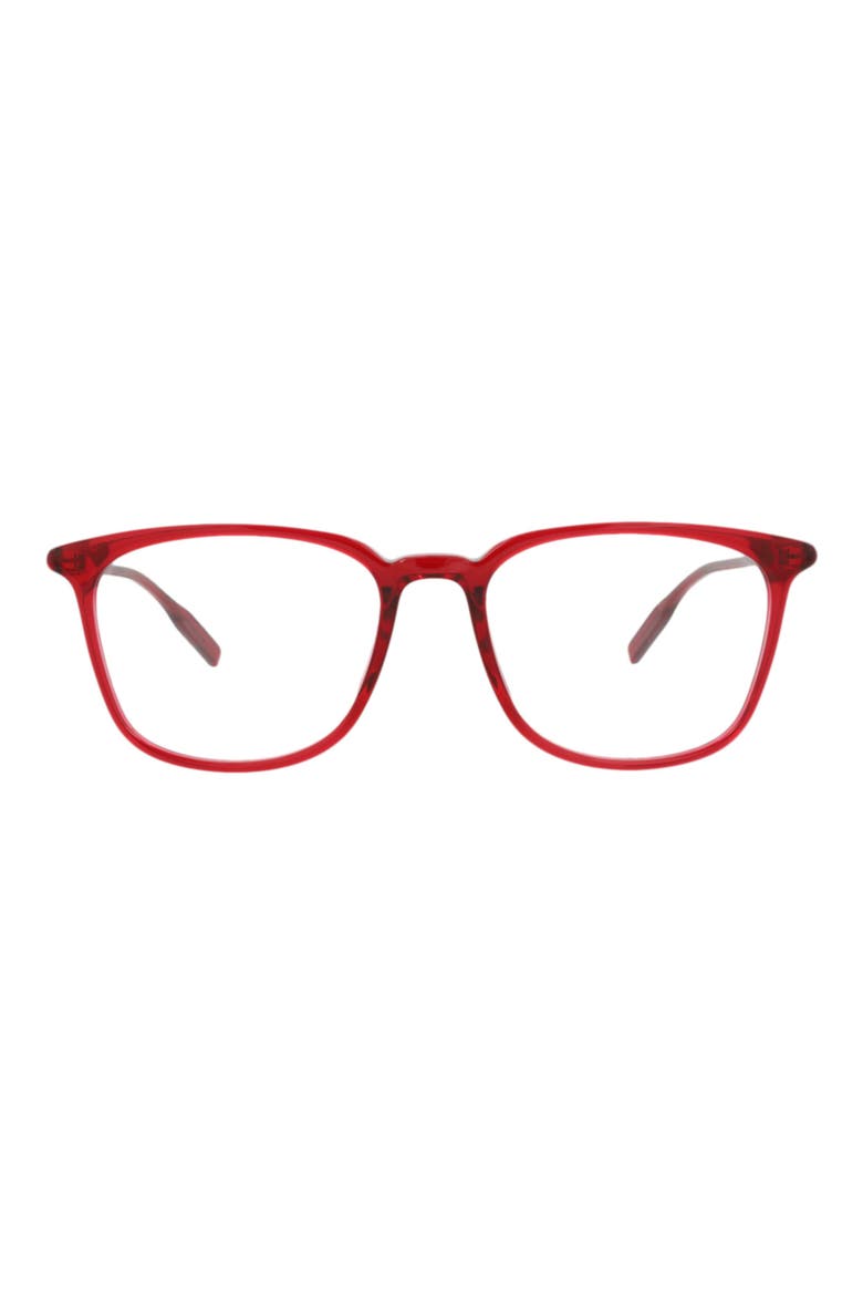 54mm Square Optical Glasses, Main, color, BURGUNDY TRANSPARENT