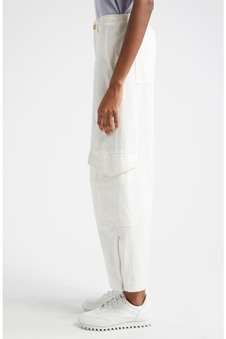 Stretch Cotton Twill Cargo Pants, Alternate, color, CHALKDNU