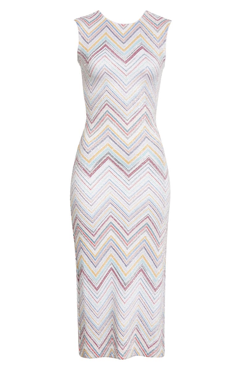 Missoni Sequin Zigzag Sweater Dress, Alternate, color,