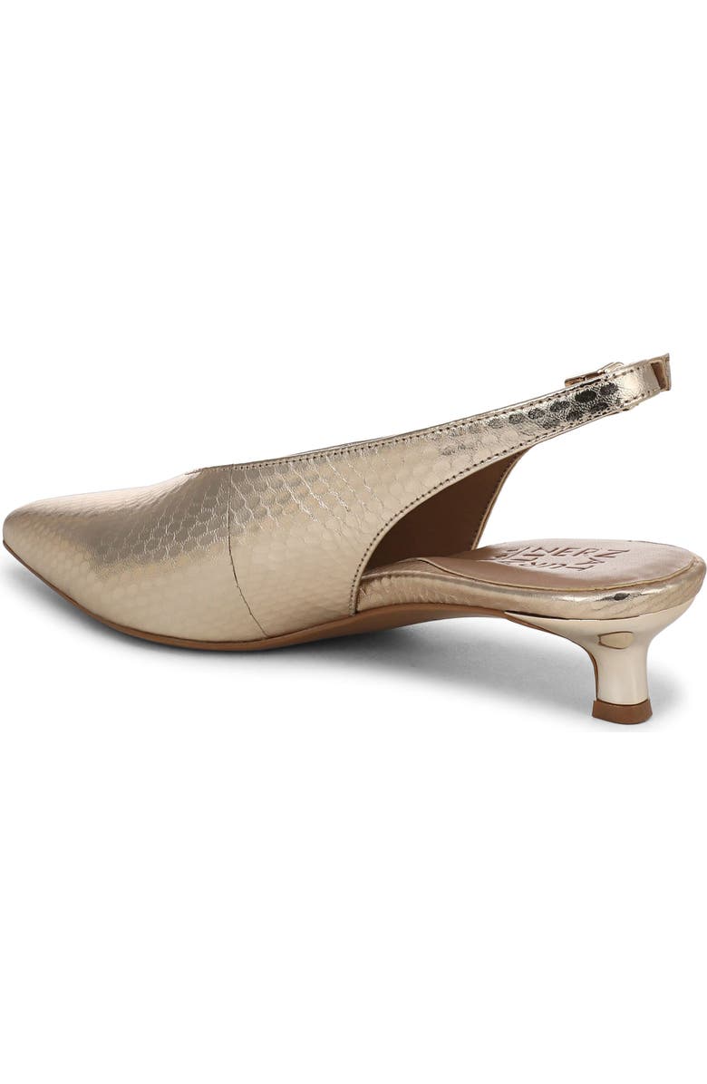 Naturalizer Nicolette Slingback Pointed Toe Kitten Heel Pump, Alternate, color, Light Champagne