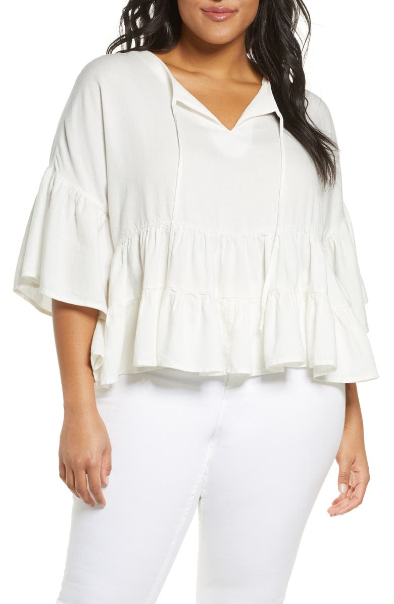 Adyson Parker Ruffle Tier Top, Main, color, 