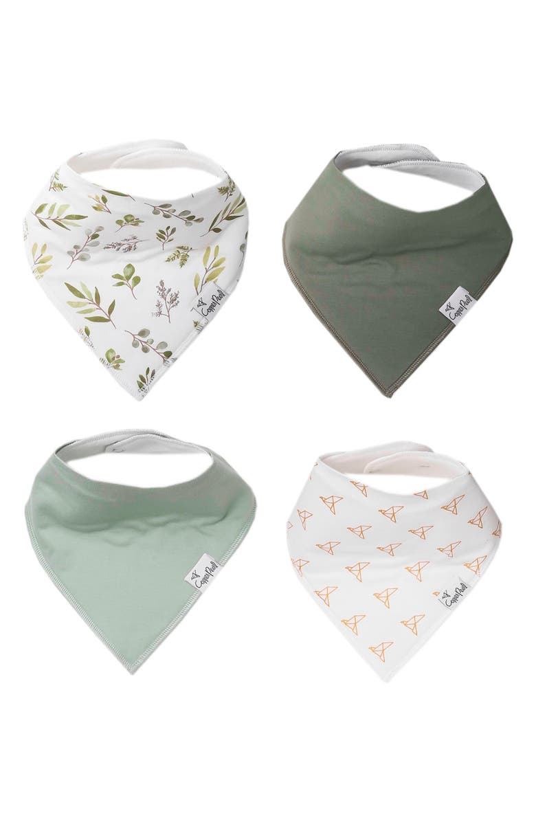 Copper Pearl 4-Pack Bandana Bibs, Main, color, Haven
