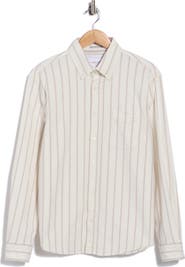 DENIM AND FLOWER Stripe Button-Down Shirt