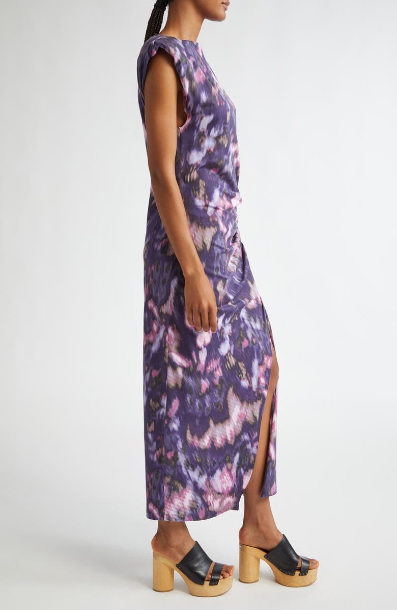 Isabel Marant Étoile Nadela Cap Sleeve Midi Dress, Alternate, color, 