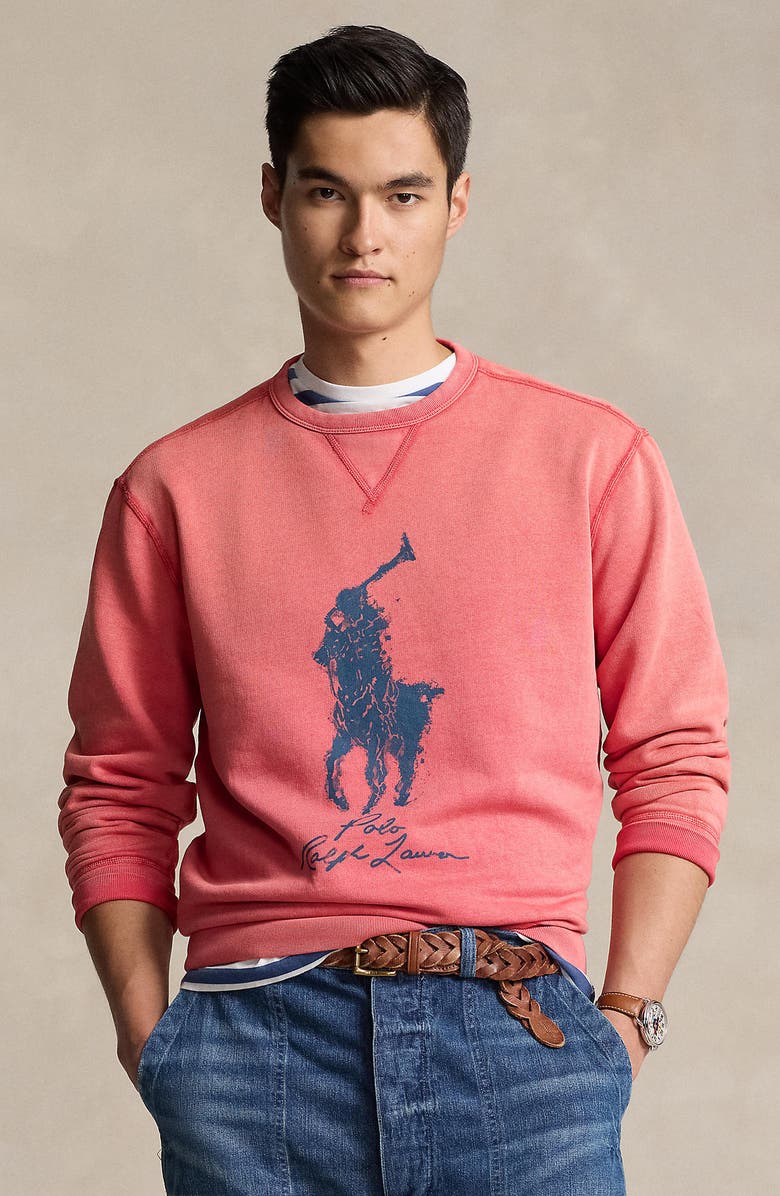 Polo Ralph Lauren Big Pony Logo Graphic Sweatshirt, Alternate, color, 