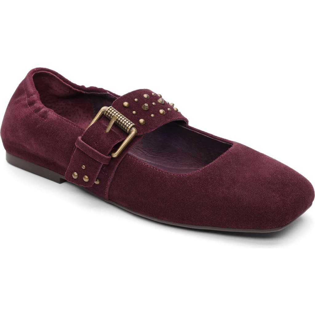 Ash Beverly Mary Jane Flat In Red