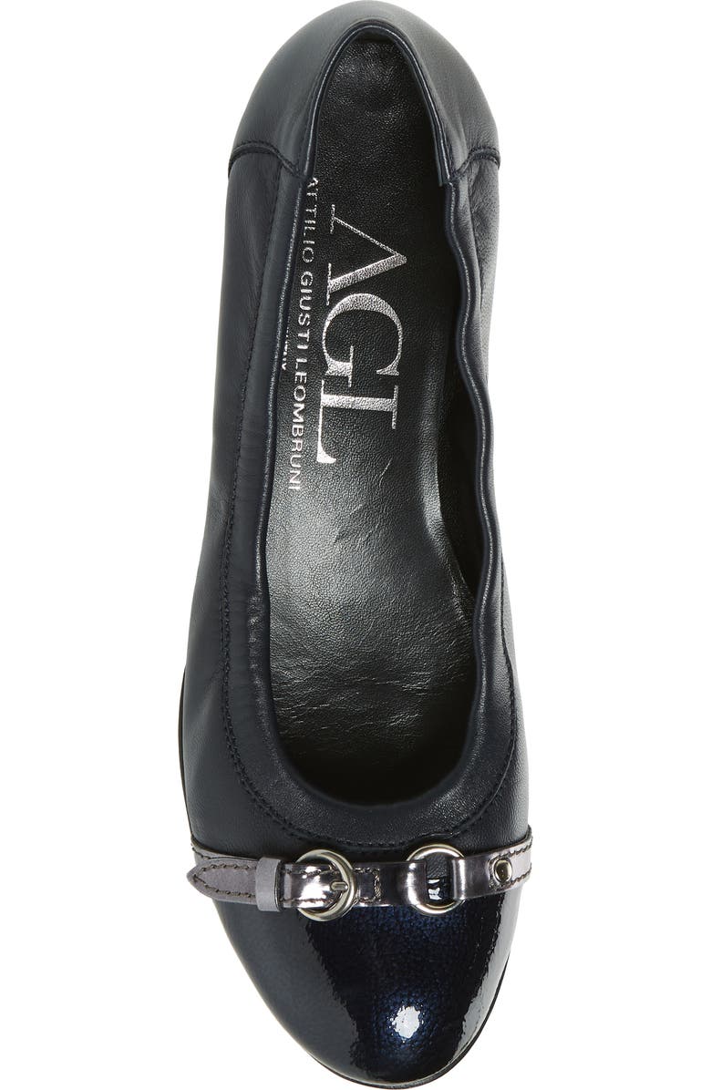 AGL Cap Toe Ballerina Flat, Alternate, color,