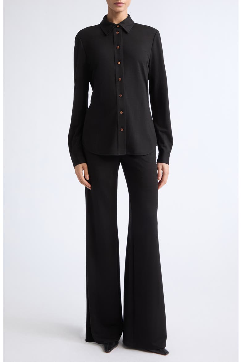 Lafayette Flare Leg Pants, Alternate, color, BLACK