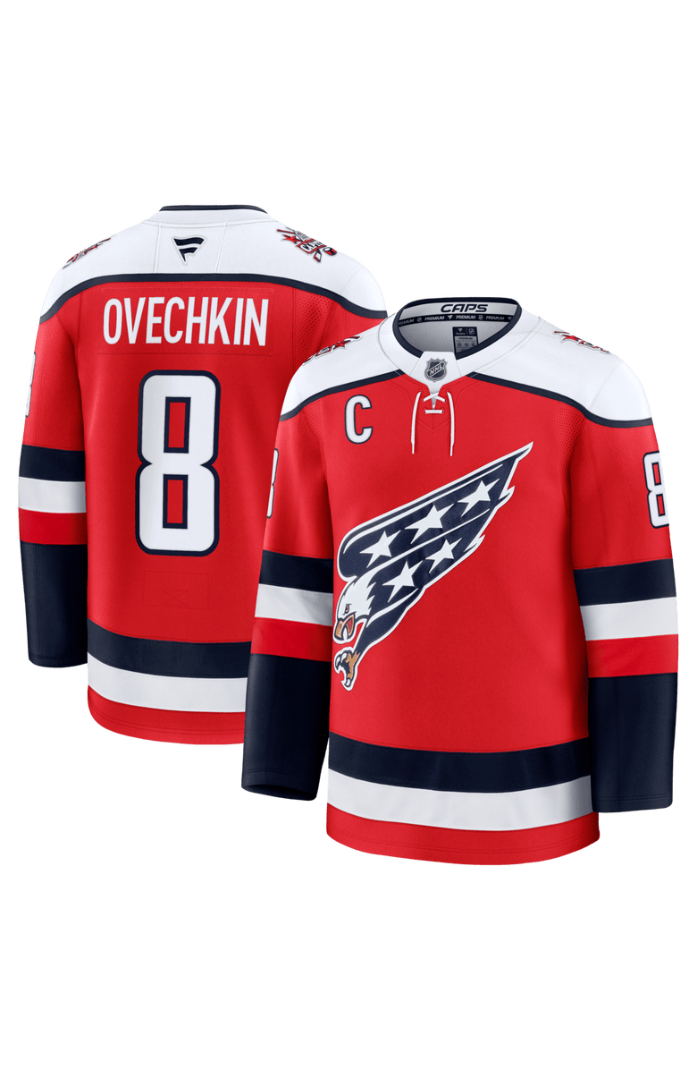 FANATICS Men's Fanatics Alexander Ovechkin Red Washington Capitals Alternate Premium Player Jersey, Main, color, Red