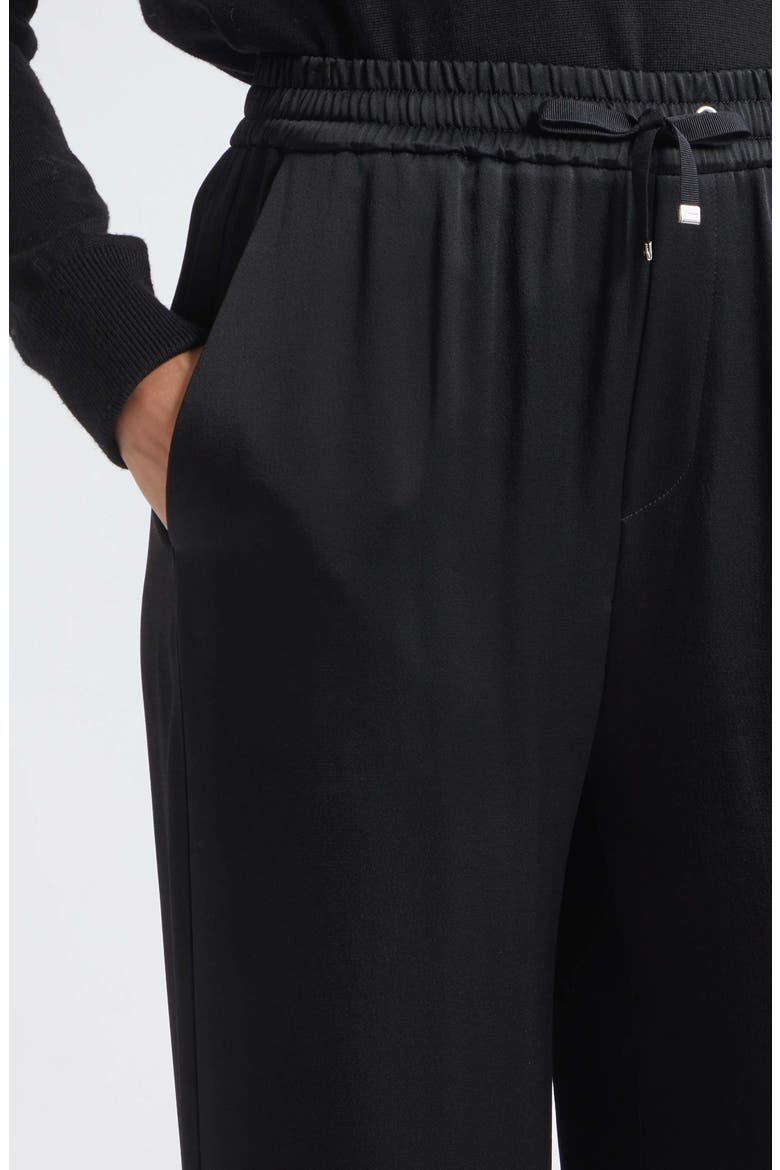 Satin Drawstring Pants, Alternate, color, 9300 NERO