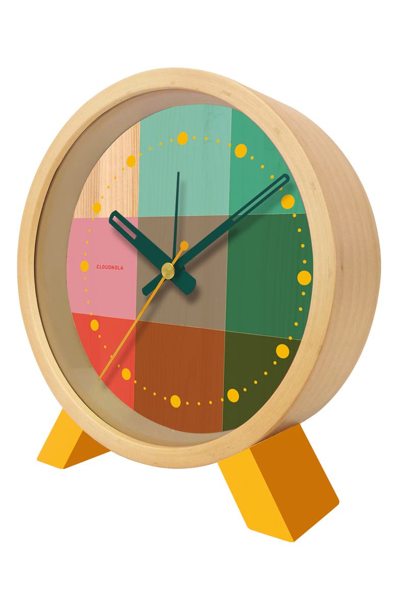 CLOUDNOLA Riso Wooden Alarm Clock, Alternate, color, 