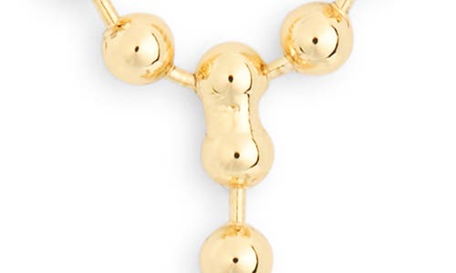 Nordstrom Rack Y-drop Bezel Necklace In Clear- Gold