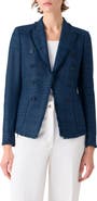 Akris punto Fringe Silk & Cotton Shantung Jacket