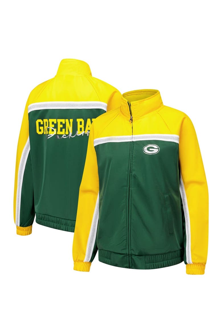 Women's G-III 4Her by Carl Banks Green Green Bay Packers Post Game Full-Zip Track Jacket, Main, color, Green