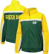 G-III 4HER BY CARL BANKS Women's G-III 4Her by Carl Banks Green Green Bay Packers Post Game Full-Zip Track Jacket