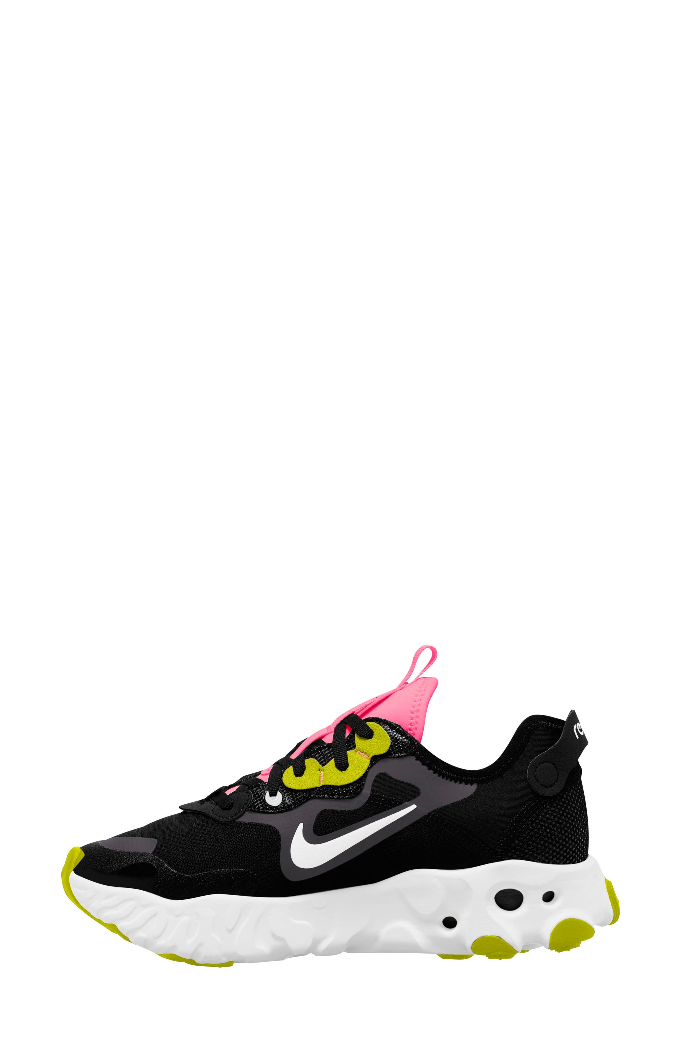 React Art3mis Sneaker, Alternate, color, BLACK/ WHITE/ SUNSET PULSE