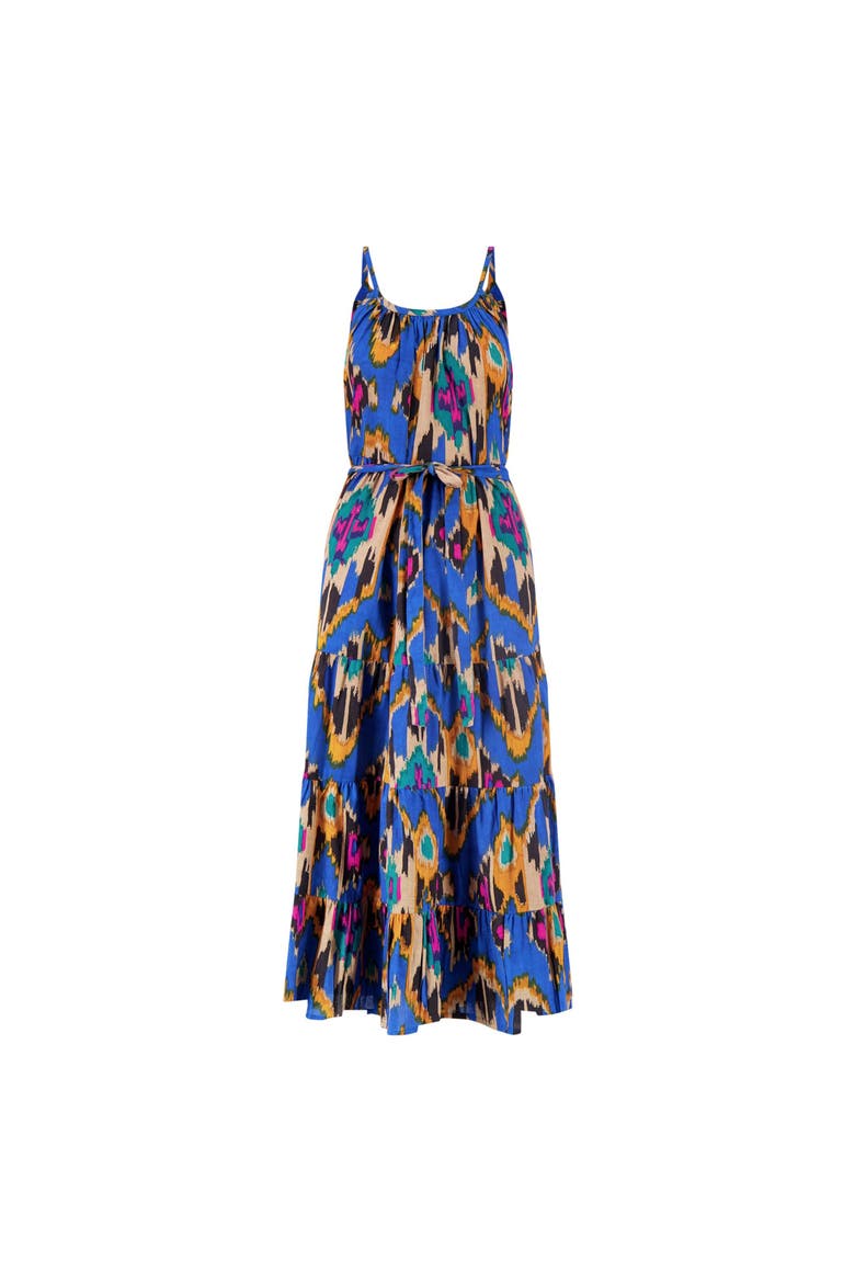 Sabine Womens Maxi Dress, Main, color, Blue