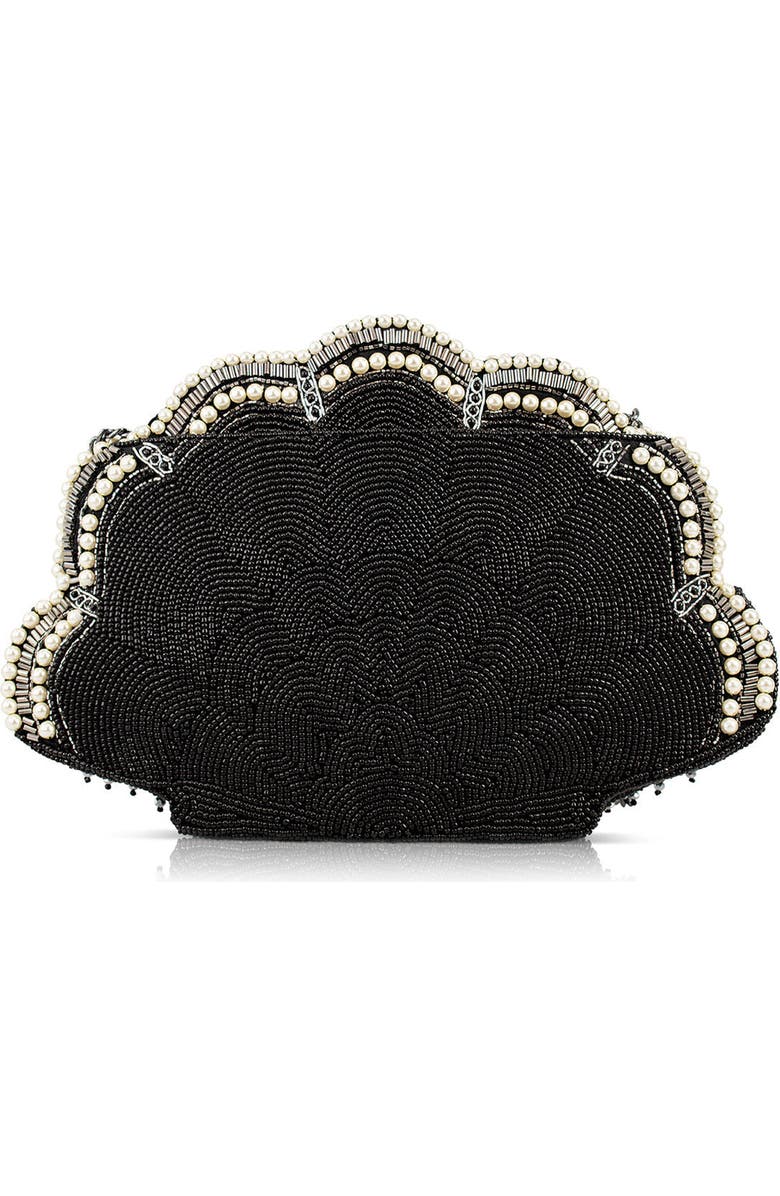Mary Frances Accessories Ocean of Pearls Crossbody Handbag, Alternate, color, Black