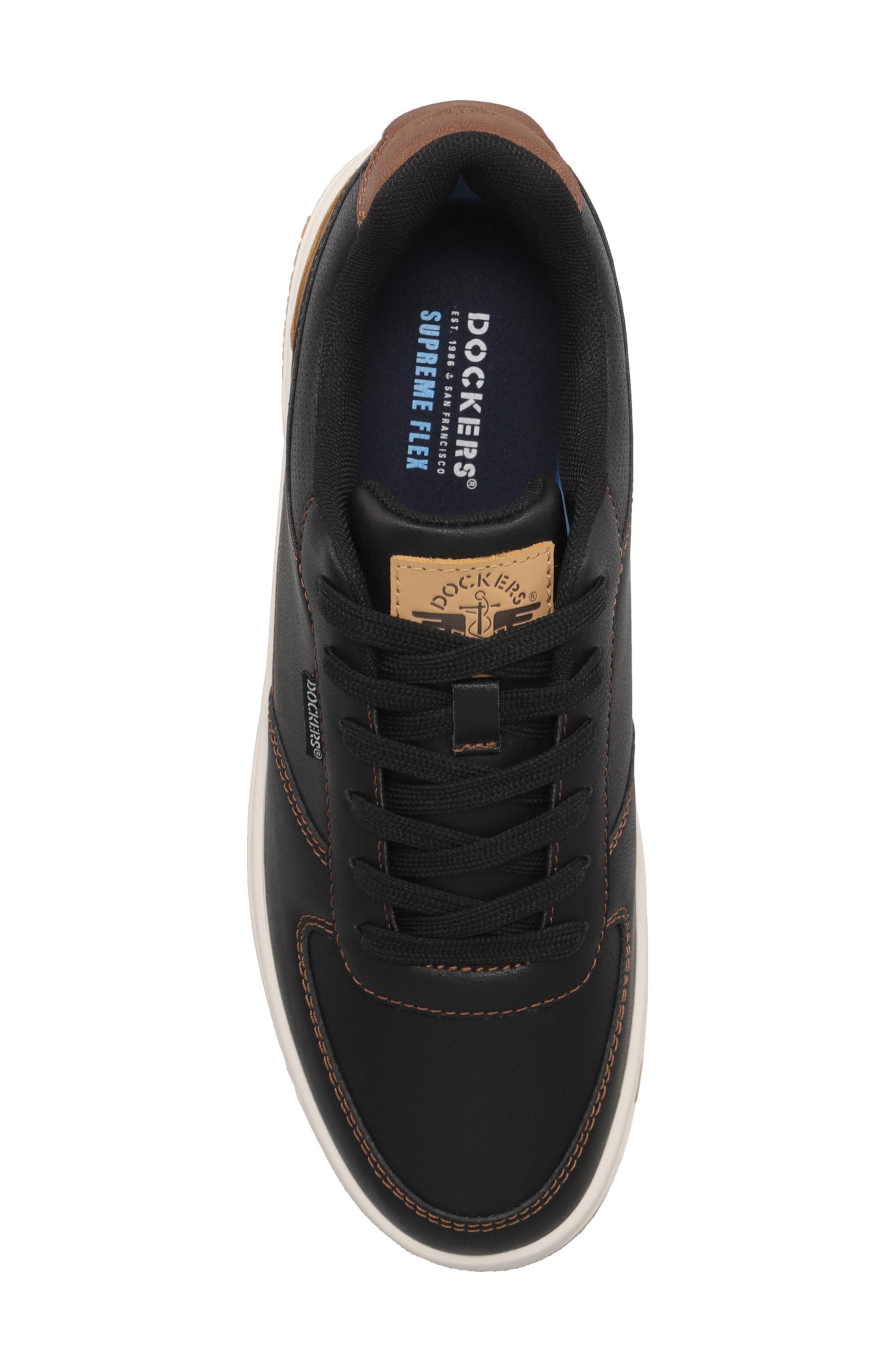 Dockers<sup>®</sup> Frederick Lace-Up Sneaker, Alternate, color, Black/ British Tan
