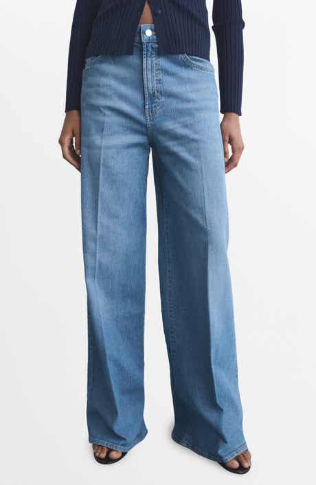 MANGO Elise High Waist Wide Leg Jeans