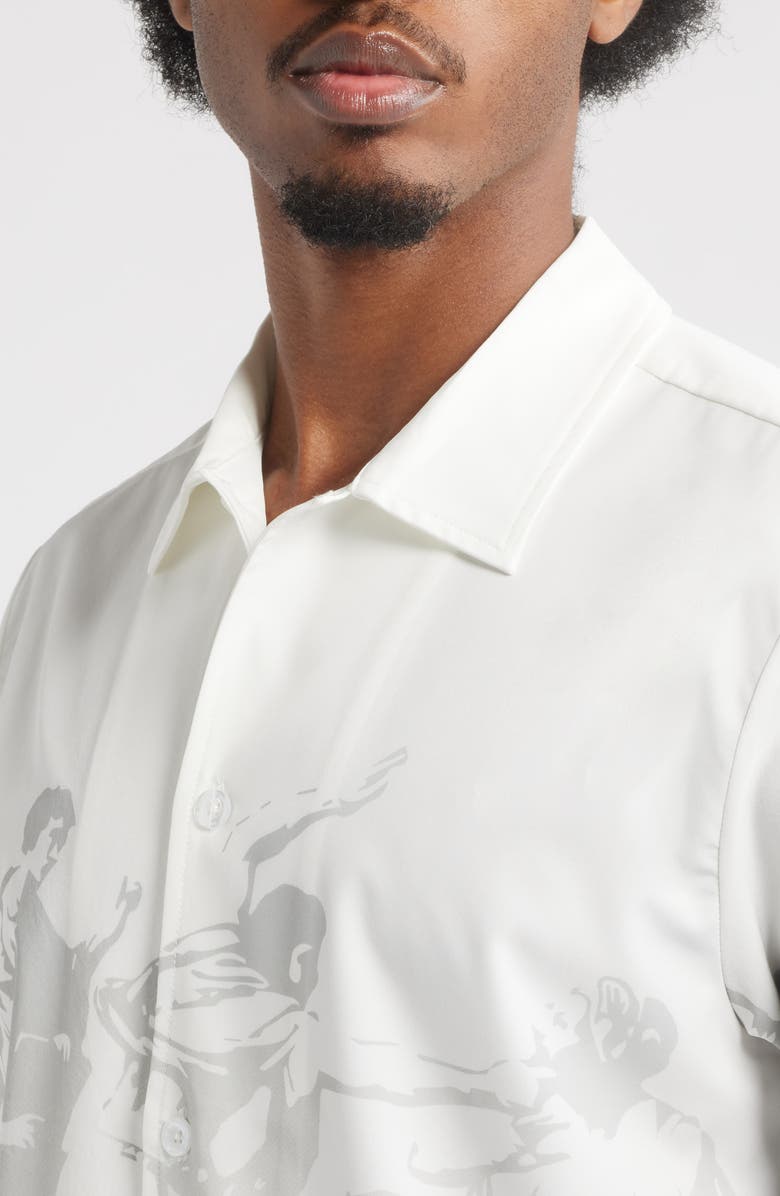 SANTO STUDIO Confidatevi Short Sleeve Button-Up Shirt, Alternate, color, 