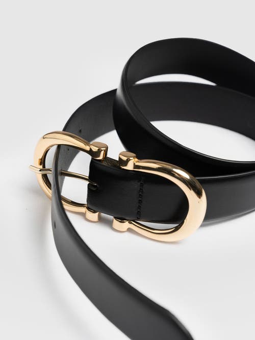 Saint And Sofia Saint + Sofia Chelsea Belt In Black