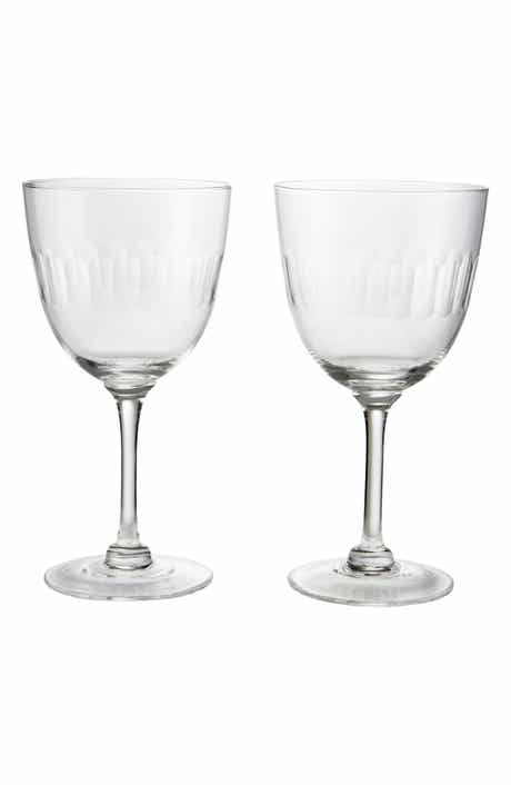 The Vintage List Set of 2 Crystal Wine Glasses