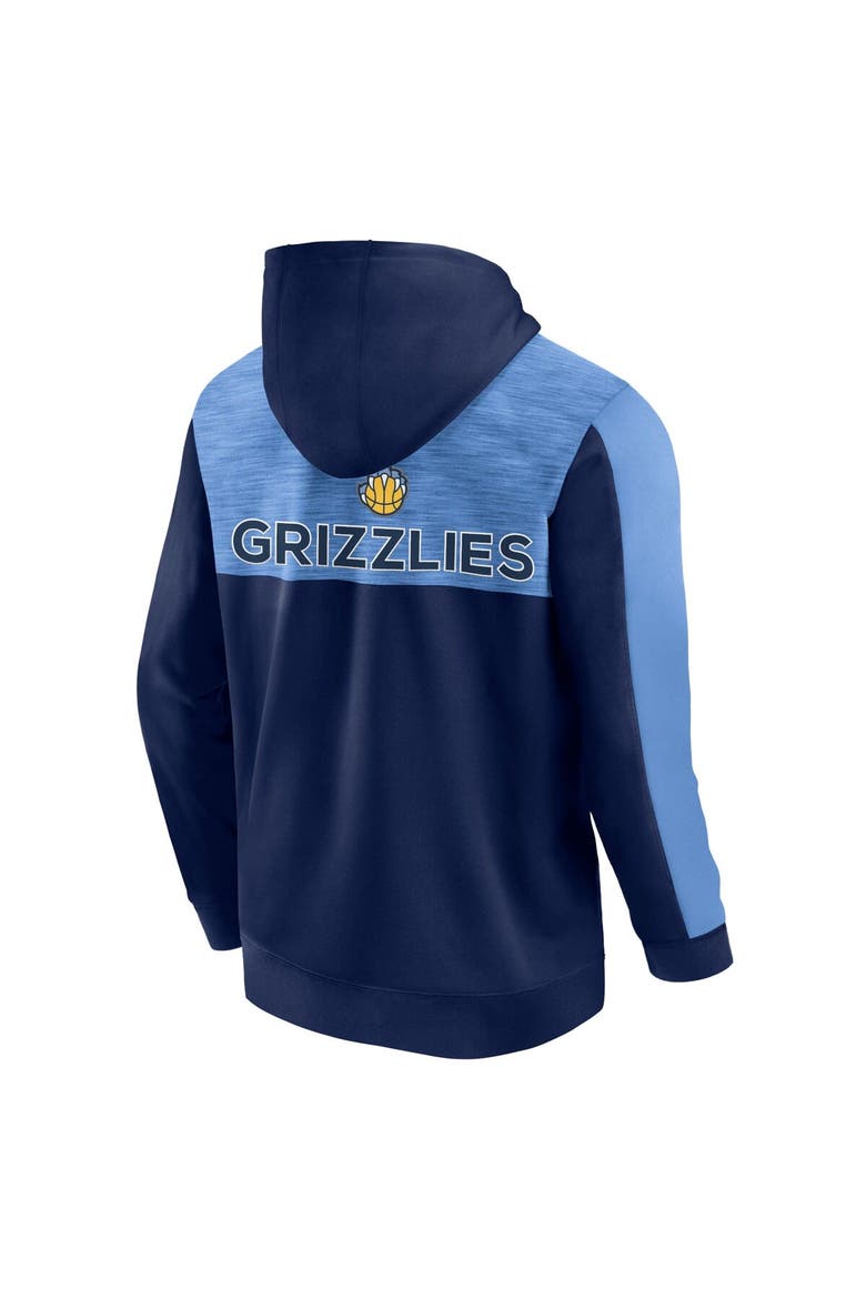 Men's Fanatics Branded Navy Memphis Grizzlies Rainbow Shot Full-Zip Hoodie, Alternate, color, Navy