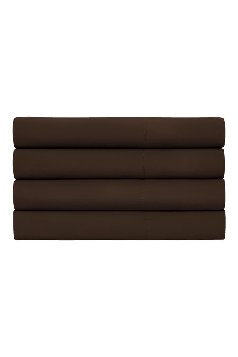 4 Piece Pillow Case Set, Alternate, color, BROWN