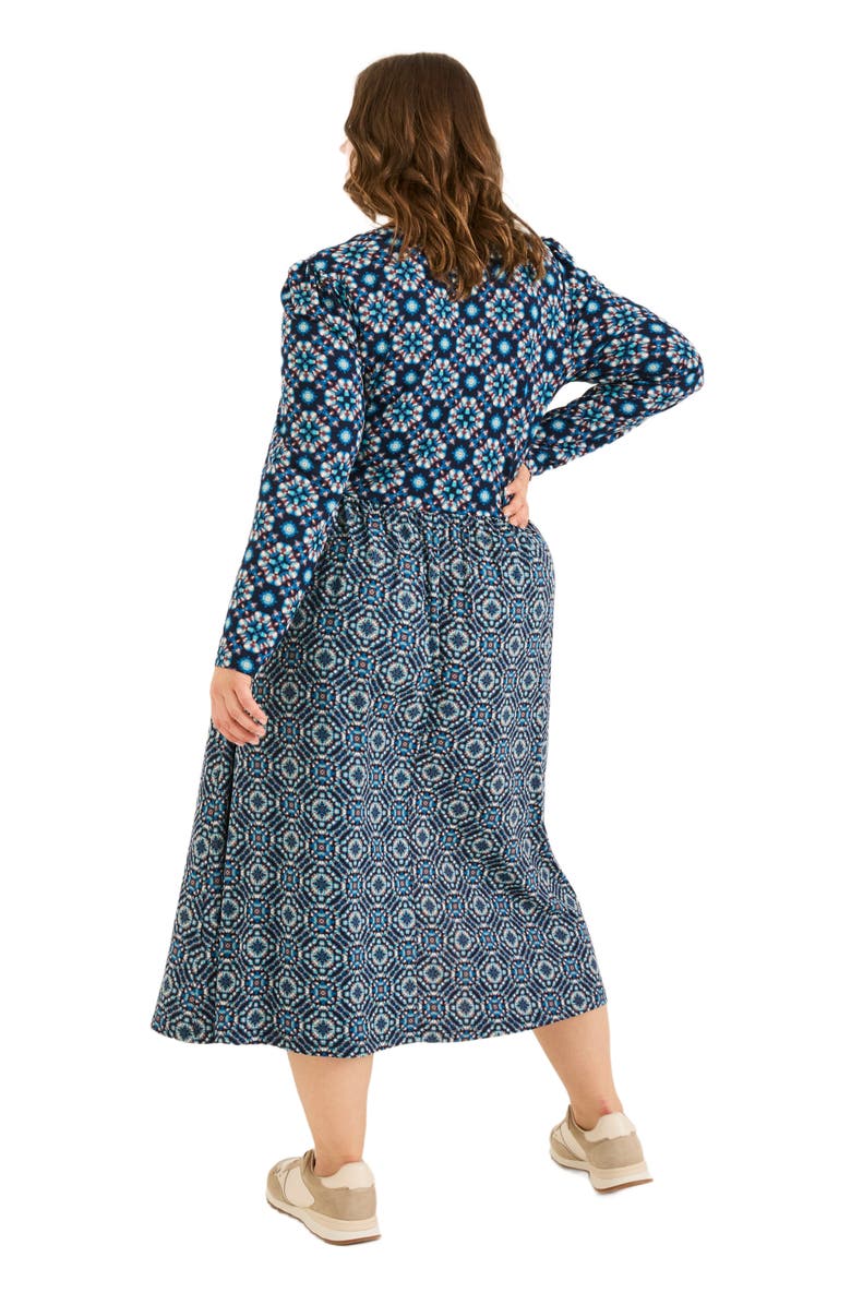 FatFace Plus Size Fia Batik Midi Dress, Alternate, color, 